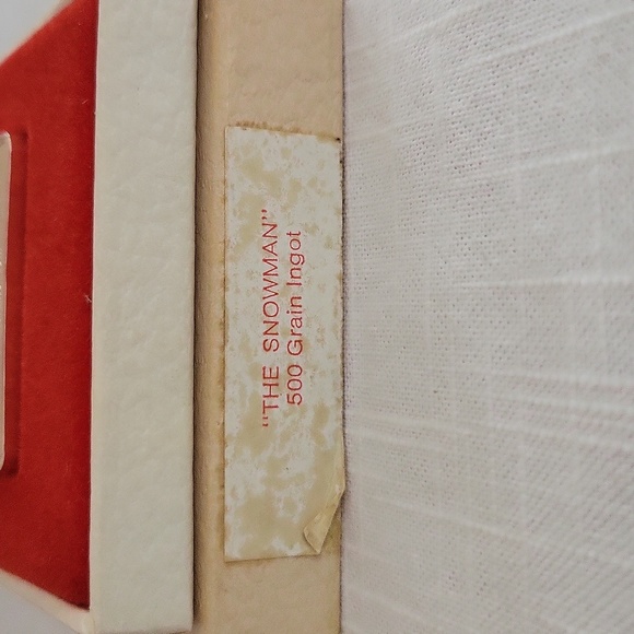 Franklin Mint 1974 Snowman Ingot - Picture 4 of 4